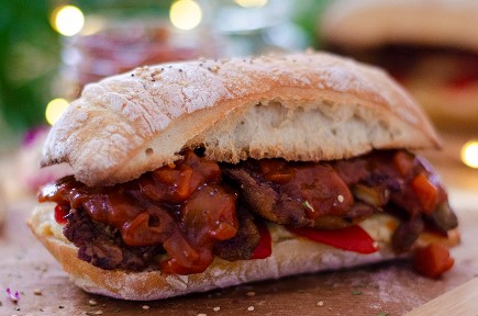 SANDWICH  PIMIENTOS ASADOS